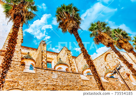 Beautiful historical landscape of the urban view Barcelona, Catalonia, Spain. Beautiful historical landscape of the urban view Barcelona, Catalonia, Spain. 73554185