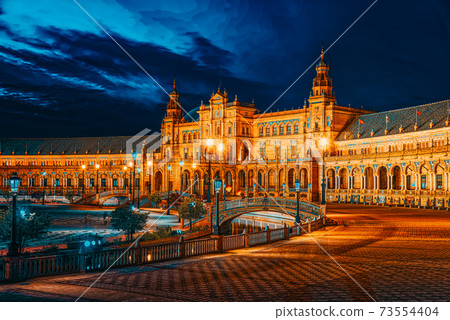 Spain Square (Plaza de Espana)is a square in the Maria Luisa Par 73554404