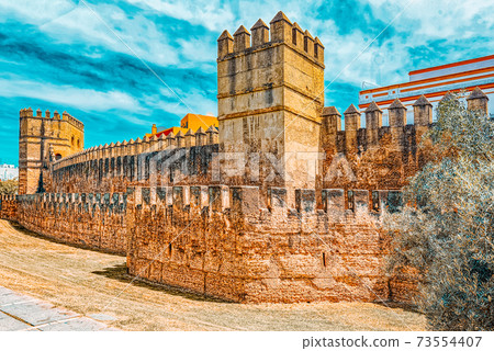 Wall of Seville (Muralla almohade de Sevilla) are a series of de 73554407