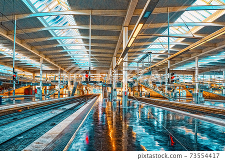 Modern hi-speed passenger train of Spanish railways company-Renf 73554417