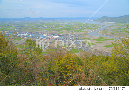 Okayama Plain seen from the top of Tsuneyama, Tamano City, Okayama Prefecture Okayama Plain seen from the top of Tsuneyama, Tamano City, Okayama Prefecture 73554471