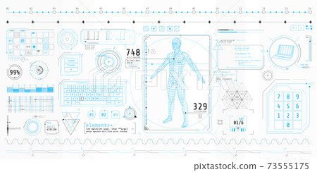 A set of thin elements on the topic of Data Scanning. 73555175