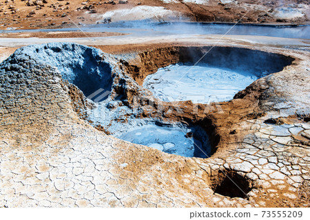 Geothermal area Hverir, Iceland. Geothermal area Hverir, Iceland. 73555209