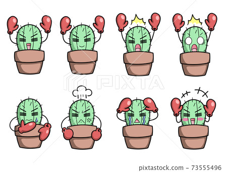 Cactus character icon Cactus character icon 73555496