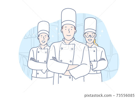 Team, cooking, restaurant concept Team, cooking, restaurant concept 73556085
