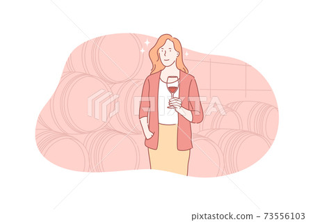 Wine, degustation, winery concept 73556103