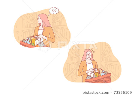 Shopping, search, buy set concept Shopping, search, buy set concept 73556109