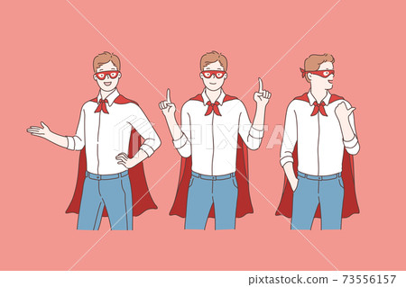 Business super hero or promotion. Business super hero or promotion. 73556157