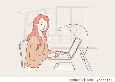 Work, education, freelance concept. 73556168