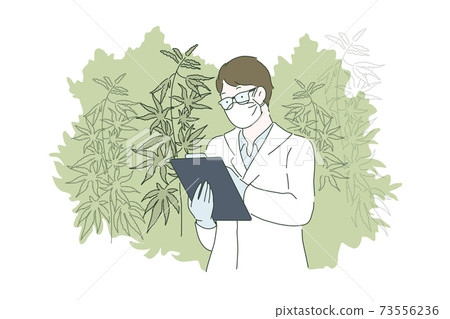 Herbal alternative medicine concept. Herbal alternative medicine concept. 73556236