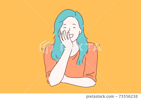 Laugh, joke, smile concept. Laugh, joke, smile concept. 73556238
