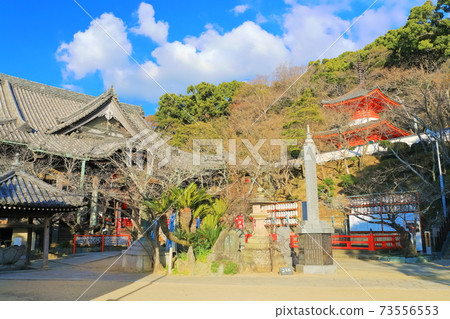 [和歌山縣]天氣晴朗的金水寺（本館和寶塔） 73556553