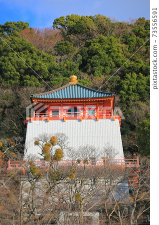 [和歌山縣]天氣晴朗時的金水寺（佛堂） 73556591