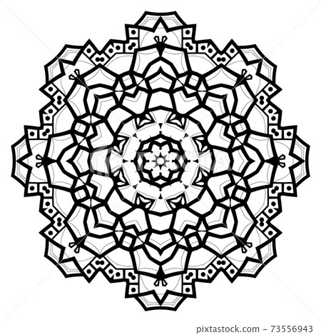 Flower Mandala. Vintage decorative elements. 73556943