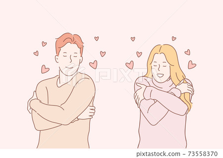 Family, selflove, relationship concept 73558370