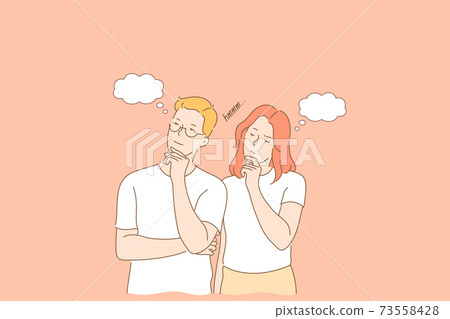 Couple, thout, dream concept Couple, thout, dream concept 73558428