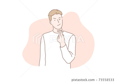 Money counting gesture concept Money counting gesture concept 73558533