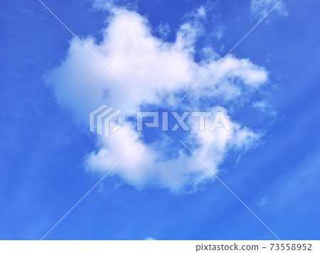 Beautiful blue sky and clouds 73558952