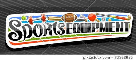 Vector banner for Sports Equipment - Stock Illustration [73558956] - PIXTA