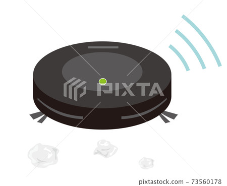 Vector illustration of robot vacuum cleaner Home appliances Vector illustration of robot vacuum cleaner Home appliances 73560178