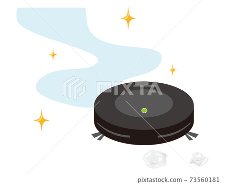 Vector illustration of robot vacuum cleaner Home appliances Vector illustration of robot vacuum cleaner Home appliances 73560181