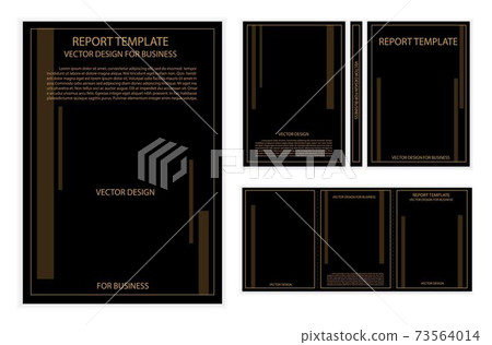 Illustration of Modern Business Cover Template Background 73564014
