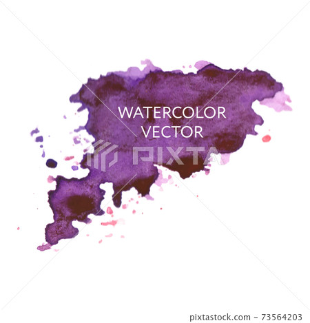 Abstract watercolor splash. Watercolor drop vector pink Abstract watercolor splash. Watercolor drop vector pink 73564203