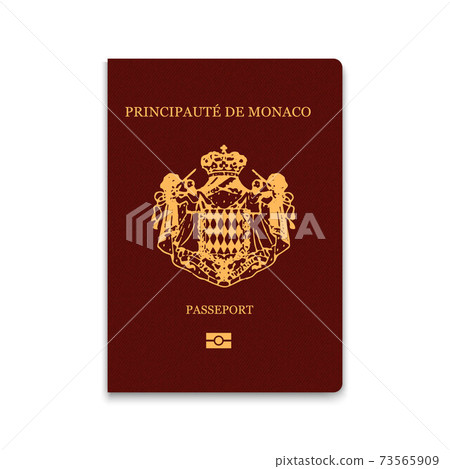 Passport of Monaco. Citizen ID template. for your design Passport of Monaco. Citizen ID template. for your design 73565909