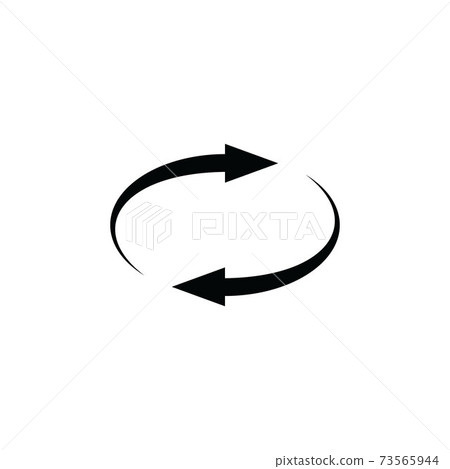 Spin rotate arrow icon. Reload round symbol 73565944