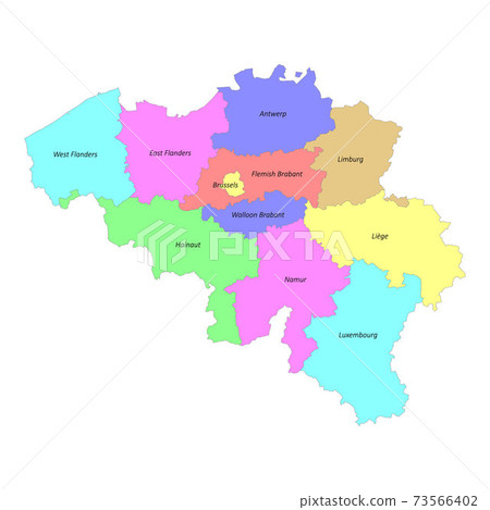 High quality colorful labeled map of Belgium with borders High quality colorful labeled map of Belgium with borders 73566402