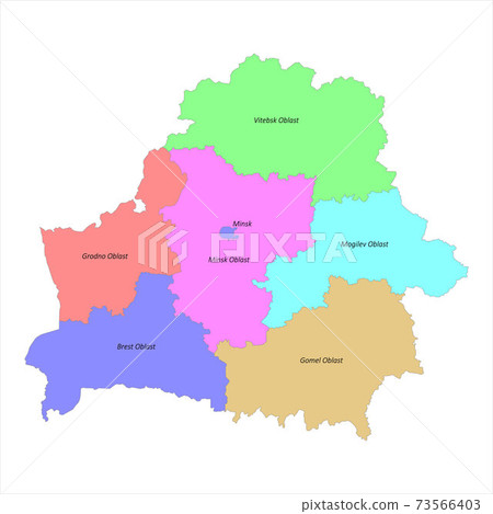 High quality colorful labeled map of Belarus with borders High quality colorful labeled map of Belarus with borders 73566403