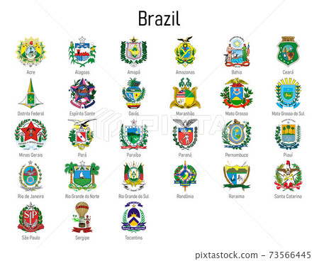 Coat of arms of the states of Brazil, All Brazilian regions embl 73566445