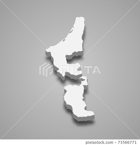 3d isometric map of Ras Al Khaimah is a Emirate of United Arab E 73566771