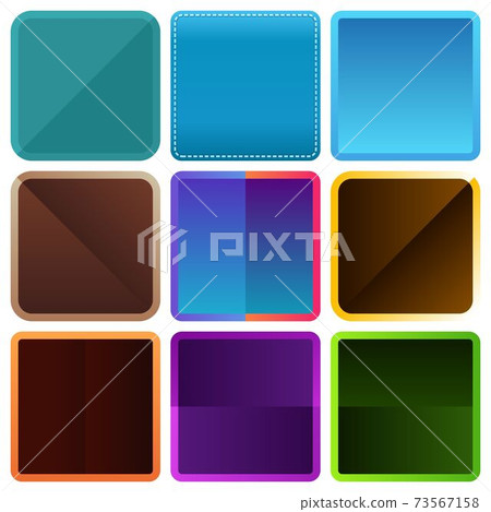 Rounded square color frames Rounded square color frames 73567158