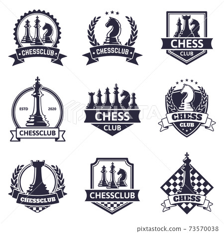 Logo design world chess championship Royalty Free Vector