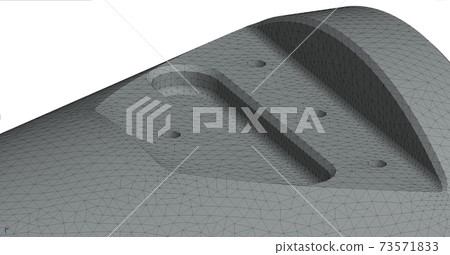 finite element analysis - 3D Illustration 73571833