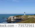 Landscape with a lighthouse horizontal position 73572561