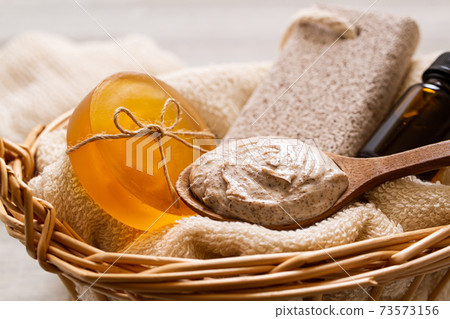 Scrub agent and pumice stone keratin care image material 73573156