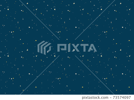 金箔銀箔背景材料（深藍色風景A3 / A4比率）提供樣本數據 73574097