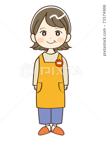 女中幼兒園老師的微笑 女中幼兒園老師的微笑 73574906