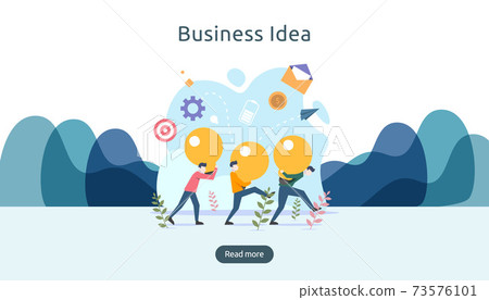 teamwork business brainstorming Idea concept...-插圖素材 [73576101] - PIXTA圖庫