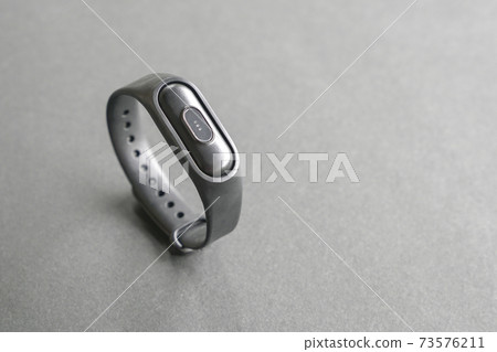 Intelligent health watch bracelet on black background Intelligent health watch bracelet on black background 73576211