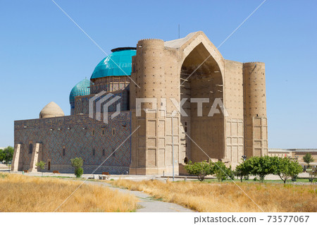 Medieval Mausoleum of Khoja Ahmed Yasawi in the city of Turkestan, in southern Kazakhstan. Silk Road Legacy Tour Medieval Mausoleum of Khoja Ahmed Yasawi in the city of Turkestan, in southern Kazakhstan. Silk Road Legacy Tour 73577067