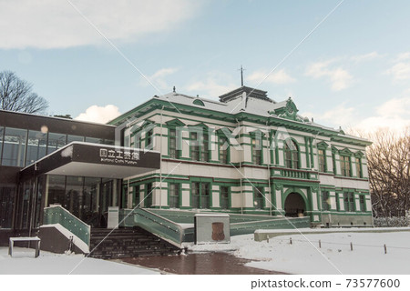 Snow scene of the National Craft Museum 73577600