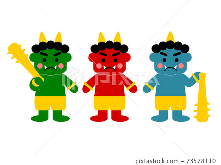紅色惡魔藍色惡魔綠色惡魔圖 73578110
