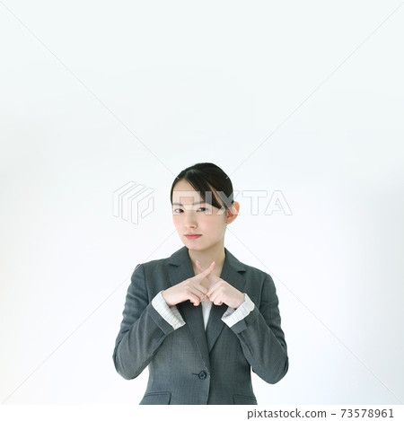 Image of business woman refusing 73578961