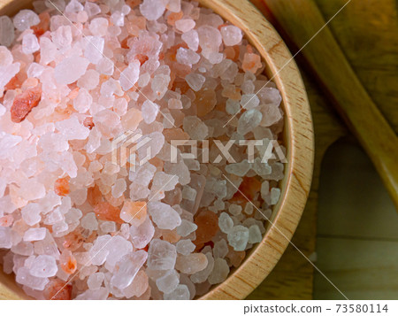 The Himalayan Salt close up image for food content. 73580114