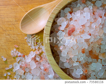 The Himalayan Salt close up image for food content. 73580116