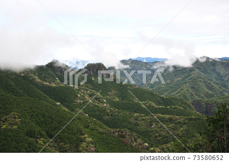 Overlooking Takenomoriyama, a binaural peak in the gas Overlooking Takenomoriyama, a binaural peak in the gas 73580652