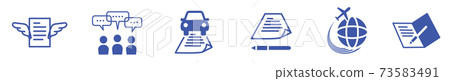 Administrative scrivener icon 73583491